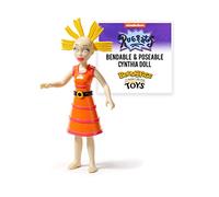 BendyFigs The Noble Collection Rugrats Cynthia - Noble Toys 16cm Bendable Posable Collectible Doll Figure With Stand and Mini Accessory