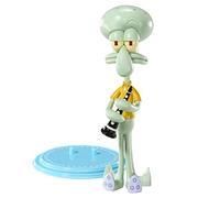 BendyFigs The Noble Collection Spongebob Squarepants Squidward - Noble Toys 16cm Bendable Posable Collectible Doll Figure With Stand and Mini Accessory