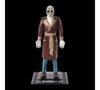 BendyFigs The Noble Collection Universal Monsters Invisible Man - 7.5in (19cm) Noble Toys Bendable Figure Posable Collectible Doll Figures With Stand