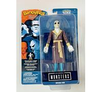 BendyFigs The Noble Collection Universal Monsters Invisible Man - 7.5in (19cm) Noble Toys Bendable Figure Posable Collectible Doll Figures With Stand