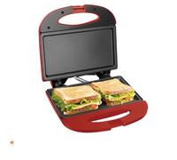 Bene Casa Red Aluminium Rectangular Grill Sandwich Machine