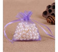 Bene Omnia 100PCS Party Organza Bags Present Sacks Wedding Favour Wrapping Reusable Christmas Drawstring Gift Bag (Lilac,15 x 20 cm)
