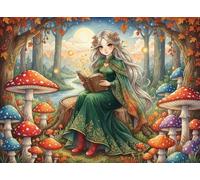 Beneath Autumn's Canopy 1000 Piece Jigsaw Puzzle,Adults & Kids 14+,Home Wall Decor,Whimsical Challenge Girl,Educational Toy,Premium,Great Gifts,Stress Relief 38x26cm