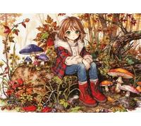 Beneath Autumn's Canopy 1000 Piece Jigsaw Puzzle,Adults & Kids 14+,Stress Relief,Home Wall Decor Girl,Impossible Challenge,Premium,Gift Idea,Educational Toy 38x26cm