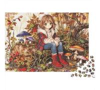 Beneath Autumn's Canopy 1000 Piece Jigsaw Puzzle,Premium,Home Wall Decor,Great Gifts Girl,Whimsical Challenge,Educational Toy,Adults & Kids 14+,Stress Relief 70x50cm