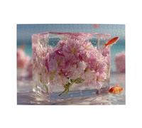 Beneath the Cherry Blossoms Horizontal Wooden Puzzle 500 Pcs Develop Hands-on Skills for Relax and Parent-Child Interaction