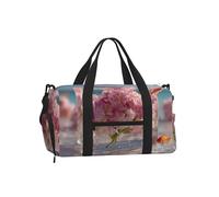 Beneath the Cherry Blossoms Large Capacity Handheld Crossbody Bag Light Sturdy Water Repellent for Travel Outdoor
