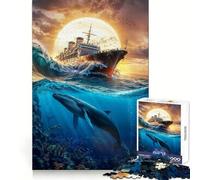 Beneath The Crimson Sky 1000 Piece Jigsaws for Adults Puzzle Memory Power Serene Activity Seamless Fit Holiday Present (38x26cm)