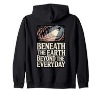 Beneath The Earth Caving Spelunking Exploration Zip Hoodie