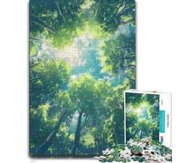 Beneath The Forest Canopy Artistic Wooden Jigsaw Puzzle for Adults, 500 PCS