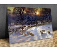 Beneath The Snow Encumbered Branches Joseph Farquharson,canvas print home decor wall art print, mounted canvas print ready to hang (16x12in(40cmx30cm))