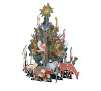Beneath the Tree 3D Pop & Slot Christmas Advent Calendar | Pop-up Animal Freestanding Advent Calendar