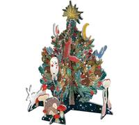 Beneath The Tree Pop & Slot 3D Decoration | Build Your Own Winter Scene | Snowy Woodland Christmas Diorama