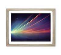 Beneath The Universe Framed Wall Art Print A2 Oak
