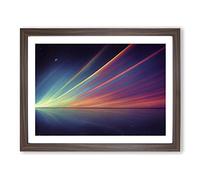 Beneath The Universe Framed Wall Art Print A2 Walnut