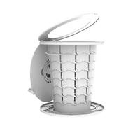 Benebomo Camping Toilet,Portable Folding Toilet Seat Stool for Outdoor Camping - Adjustable Height & Compact Travel Commode (White)