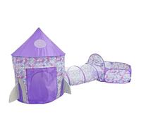 Benebomo Kids Play tent and tunnel,3-in-1 Children Play Tent with Ball Pool,Toddlers Tunnel Ball Pit,Purple,Suitable for boys and girls, can be played indoors and outdoors