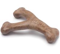 Benebone Puppy Indestructible Wishbone Dog Chew Toy for Aggressive Chewers, Long Lasting Tough Teething Boredom Breaker for Puppies, Real Bacon Flavour, For Small Dogs, Made in the USA