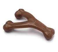 Benebone Wishbone Dog Chew Toy for Aggressive Chewers, Long Lasting Tough Boredom Breaker for Dogs, REAL Peanut Flavour, For Medium Dogs, Made in the USA