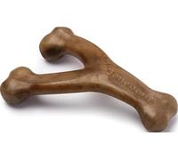 Benebone Wishbone Dog Chew Toy for Aggressive Chewers, Real Bacon, Medium