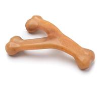 Benebone Durable Wishbone Dog Chew Toy for Aggressive Chewers, Real Chicken, Medium, Made in the USA. Any breed