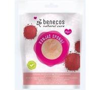Benecos Natural Cosmetics - Konjac Sponge - red Clay - 100% Biodegradable