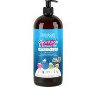 benecos Naturkosmetik - 2-in-1 Shampoo & Shower Gel - Sensitive Skin & Hair - Vegan - Organic Coconut & Organic Aloe Vera - 950 ml