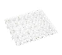 BENECREAT 0.52m White Birdcage Veil Netting Fabric, 26cm Wide Millinery Netting Tulle Fabric Mesh Hat Veil with Pearl Bead for Wedding Decor, DIY Bridal Veil Dress