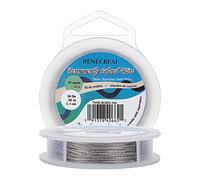 BENECREAT 0.5mm 3 Strands Twist Stainless Steel Wire 25m/27 Yard 304 Stainless Bead String Wire for Necklace Bracelet Jewelry Making