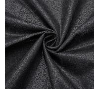 BENECREAT 1.15x1.1m Black Cotton Interfacing Fabric, Woven Cotton Iron-On Fusible Interfacing Iron Lining Fabric for Blouses Dress Shirts Collars DIY Sewing Accessories