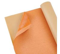 BENECREAT 1.5m Self-adhesive Leather Stiffener Roll, Leather Bag Liner, Bonded Sheet for Handbag Reinforcement, Craft Supplies for Bag Handmaking, Dark Orange, 0.4mm Thick