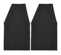 BENECREAT 1 Pair Sew in Pocket Insert, 11.4x6.1inch Inside Pocket Insert, Polycotton Hidden Pocket Fabric for Dress Trench Coat Jacket Sewing Projects DIY Clothing, Black, Trapezoid
