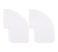 BENECREAT 1 Pair Sew in Pocket Insert, 13.8x6.9inch Inside Pocket Insert, Polycotton Hidden Pocket Fabric for Dress Trench Coat Jacket Sewing Projects DIY Clothing, White, Curved