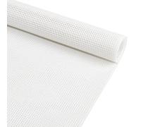 BENECREAT 10 CT Cross Stitch Cloth, 30.7x100cm White Essential Basic Aida Cloth for Embroidery Floss and Yarn Knitting, Embroidery Fabric