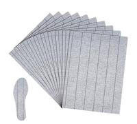 BENECREAT 10 Pcs Shoe Sole Board, 28x22cm Gray Strobel Insole Sheet, Non-Woven Fabric, Shoe Inserts for Barefoot, Shoe Making Supplies