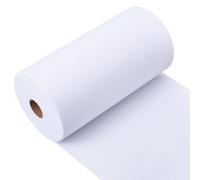 BENECREAT 10 Yard/9.14m Iron On Interfacing Fabric, 30cm/11.8inch Fusible Fleece Interfacing, White Fusible Batting for Quilting, Sewing Bags Home Decor and Craft Projects