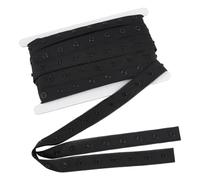BENECREAT 10 Yards/9.14m Snap Button Tape for Sewing, 22mm Black Plastic Button Fastener Tape, Sewing Tape with Press Stud Button for Vests, Tops, Jumpsuits, Clothes, Crafts, Button Interval: 25mm