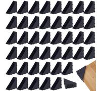 BENECREAT 100Pcs Black Glass Corner Protectors, 65×20mm/2.6×0.79inch Plastic Triangle Corner Protector, Table Corner Protectors for Ceramic, Glass, Mirror, Metal Sheets, Furniture Protection