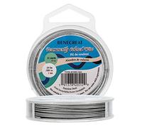 BENECREAT 10m 1mm 7-Strand Stainless Steel Nylon Coated Craft Jewelry Beading Wire Tiger Tail Beading Wire for Necklaces Bracelets Ring