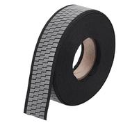 BENECREAT 10m Ladder Print Silver Sew On Reflective Tape, 25mm Wide Black Reflective Polyester Ribbon High Visibility Reflective Tape for Clothing, Rain Coats, Jackets