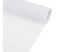BENECREAT 11 CT Cross Stitch Cloth, 39x12 Inch/100x30 cm White Essential Basic Aida Cloth for Embroidery Floss and Yarn Knitting, Embroidery Fabric