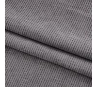 BENECREAT 11 Wales Corduroy Fabric, 39x59inch DIY Sewing Crafts Materials Corduroy Upholstery Fabric for Sewing Coat Shirt Dress Pants Costume Sofa DIY, Gray
