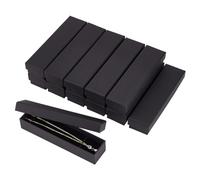 BENECREAT 12 Pack Cardboard Jewellery Box Long Rectangle Gift Box Bracelets Necklace Storage Display Box Case with Sponge for Wedding Party Birthdays DIY Gift Wrapping