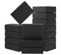 BENECREAT 120Pcs Soap Packaging Boxes, 7x3x10cm/2.8x1.2x3.9 Inch No Window Soap Gift Boxes Bulk for Homemade Soaps Party Favor Wrapping Packaging, Black