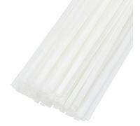 BENECREAT 120Pcs White Thermal Glue Strips, 11.3x0.1inch Long Thermal Pictures Binding Glue Strips for Albums Crafts Textbook Books, 1mm Thick