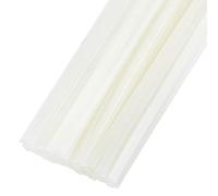 BENECREAT 120Pcs WhiteSmoke Thermal Glue Strips, 285x6mm Long Thermal Pictures Binding Glue Strips for Albums Crafts Textbook Books, 1mm Thick