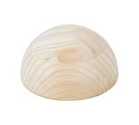 BENECREAT 120x60mm/4.7X2.3Inch Half Round Pottery Tools, Wooden Ceramic Top Tool, Clay Set for Crafts, DIY Decorative Project, Making Ceramic Bowl Plate