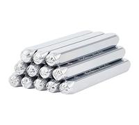 BENECREAT 12pcs 3mm Metal Stamp Punch Set, Heart Star Pattern Design Carving Embossing Stamp for Metal Jewelry, Leather and Wood Printing