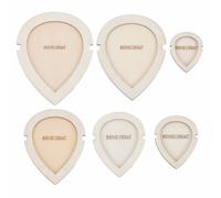 BENECREAT 12Pcs Leaf Macrame Cuttings Wood Macrame Leaf Cutting Template Macrame Feather Wall Hanging Tool for DIY Crafts Making