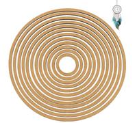 BENECREAT 12Pcs Macrame Hoops Paintable MDF, 5.8~30.1cm/2.3~11.9Inch Macrame Craft Hoop Rings, Hoops Wall Hanging Crafts for DIY Wedding Wreath Wall Hanging Catchers Crafts